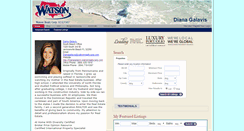 Desktop Screenshot of dianagalavis.watsonrealtycorp.com