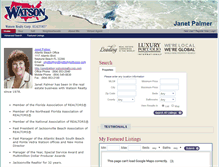 Tablet Screenshot of janetpalmer.watsonrealtycorp.com