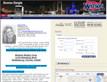 Tablet Screenshot of donnadaigle.watsonrealtycorp.com