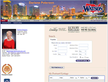 Tablet Screenshot of darlenep.watsonrealtycorp.com