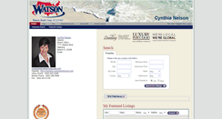 Desktop Screenshot of cenelson.watsonrealtycorp.com